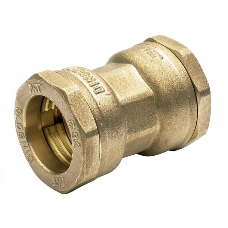 Manguito PE latón 50x50